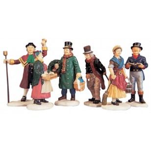 Village People Christmas Figurines, Set of 6